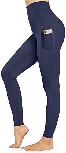מכנסי יוגה של סגנון מפתח סטייל עם כיסים אימון מותניים גבוהים מכנסיים