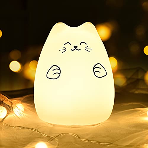 גולין חמוד קוואי ילדים לילה אורות עבור חדר תפאורה-חתול מנורת לילדים חדר שינה משתלת, הטוב ביותר חג המולד