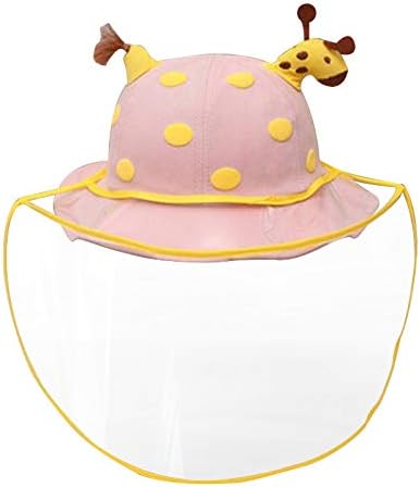 כובע מגן פנים מלא לילדים אנטי-סאליבה, כובע דייג אנטי- UV מתכוונן, כיסוי הגנה מפני פנים אטום לרוח