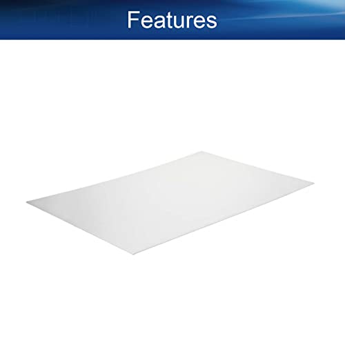 HeyiarBeit 11.69 x 8.27 סדין אקרילי לבן יצוק גיליון פלסטיק פרספקס 0.04 עבה, למנורות, בנייה,