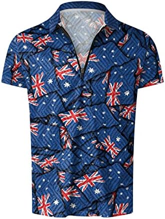 חולצות קיץ לגברים גברים הומו פנאי חוף ים חוף חג 3 ד דפוס דיגיטלי רוכסן קצר שרוול חולצה חליפה