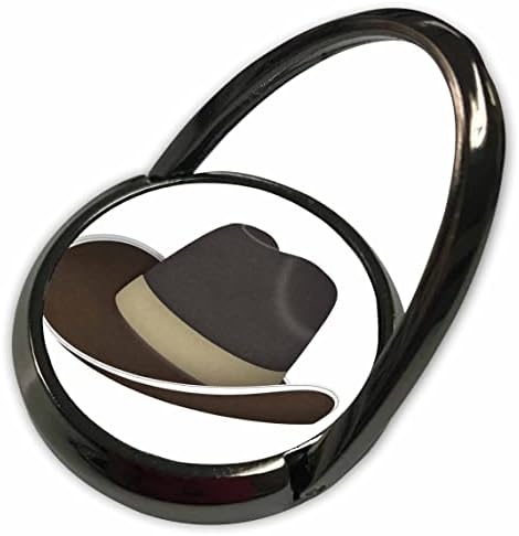 3drose איורים חמודים - איור כובע קאובוי חום - טבעות טלפון