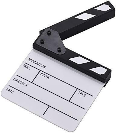 גודל קומפקטי אקריליק עץ יבש למחוק טלוויזיה סרט סרט מנהל לחתוך פעולה סצנה קלאפר לוח צפחה