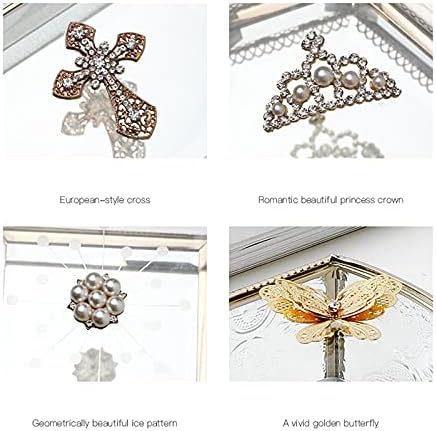 קופסת תכשיטים מעודנת-קופסת תכשיטים אירופית רטרו קופסת תכשיטים יצירתיים תכשיטים תכשיטים מארז טבעות עגילי