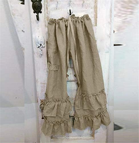 נשים טרקלין מכנסיים מקרית רחב רגל למתוח רופף ארוך טרקלין מכנסיים עם כיסים מכנסיים