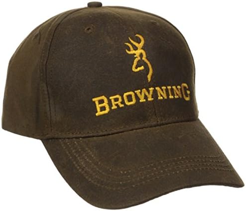 בראונינג דורה-שעווה לוגו החברה כובע חום, מידה אחת