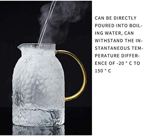 כוס כוס Chaiodengzi כוס זכוכית עם קרח מכסה קל לניקוי קל לשפוך מתאים מאוד למשקאות מיץ תה מסעדה