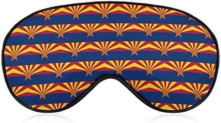 מסכת עיניים דגל אריזונה ללימודי שינה בליל עיניים עם רצועה מתכווננת לגברים נשים נוסעות יוגה תנומה