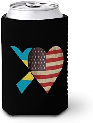 איי בהאמה דגל אמריקאי דגל לשימוש חוזר כוס שרוולים אייס קפה מבודד מחזיק כוס עם חמוד דפוס עבור חם קר משקאות