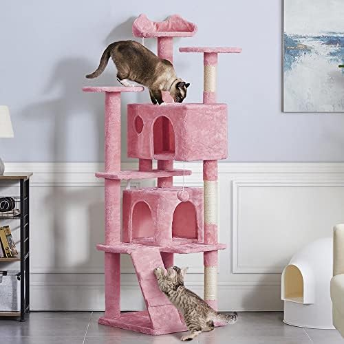 יהיטק רב ברמת חתול עץ עומד בית ריהוט עם דירות, מגרד הודעות
