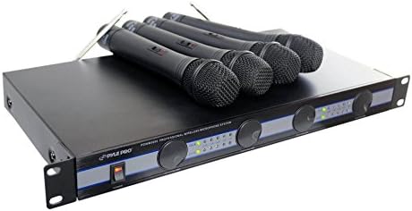 מערכת מיקרופון אלחוטית 4 מחשבים-אודיו אילם מעגלים לפעולה שקטה עם מעגלים מתקדמים, פלט מעורב עבור צליל