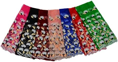 Milylace בד תחרה צרפתית 5 מטר למגרש רב-צבעי רב-צבעוני טול תחרה בד רשת רשת ניגרית תחרה לשמלות כלה מסיבות