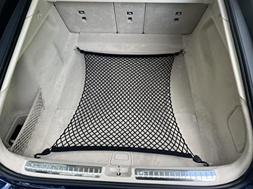 סגנון רצפה רכב אלסטי מטען מטען רשת מטען למרצדס בנץ EQS 2022 2023 - מארגני תא מטען פרימיום ואחסון - רשת