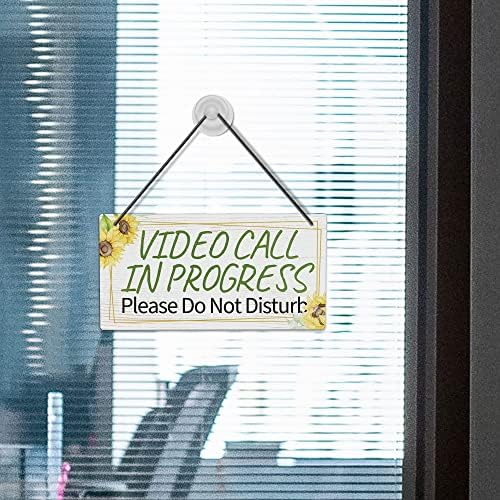 Decor Putuo אל תפריע לשלט, שיחת וידאו בתהליך שלט להקלטת חדר חברתי רפואי, 10x5 אינץ 'PVC