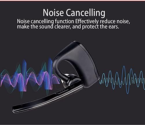 אוזניות Bluetooth של Walkie Talkie, אפרכסת Bluetooth עם מיקרופון מבטל רעש, אוזניות נטולות ידיים תואמות למוטורולה