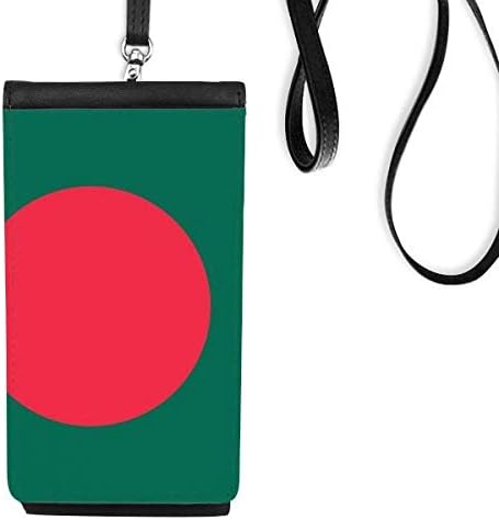 דגל לאומי בנגלדש אסיה ארנק ארנק טלפון ארנק תלייה ניידת כיס שחור