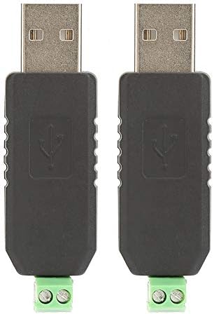 מודול מתאם ממיר USB של TAIDDA, 2 PCS CH340 USB ל- RS485 CONVERTER מודול למודול WIN8 WIN7 LINUX XP VISTA