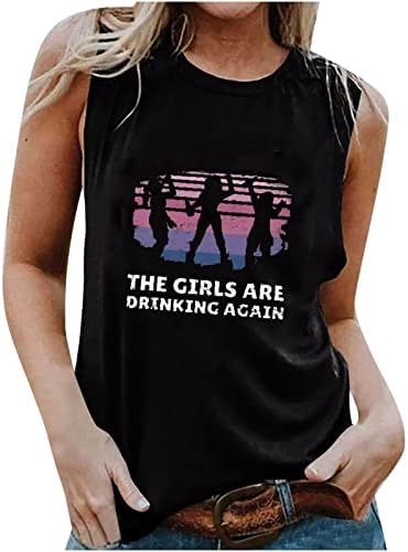 בנות אפוד קיץ סתיו סתיו ללא שרוולים 2023 Crewneck נגד צוואר כותנה גרפיקה גרפית רופפת חולצה חולצה חולצה