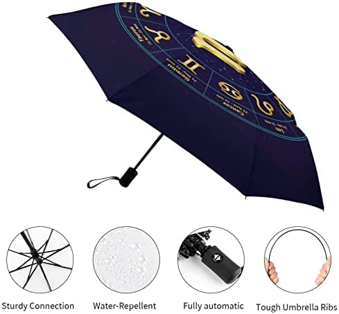 עקרב במעגל עמיד לרוח נסיעות מטריה קומפקטית מתקפלת מטריות אוטומטיות לרכב תרמיל גשם