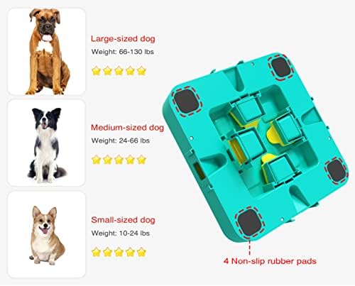 צעצועי פאזל כלבים של Chaogkm, צעצועי כלבים אינטראקטיביים צעצועים לכלבים אינטראקטיביים לאימוני מנת משכל והגירוי