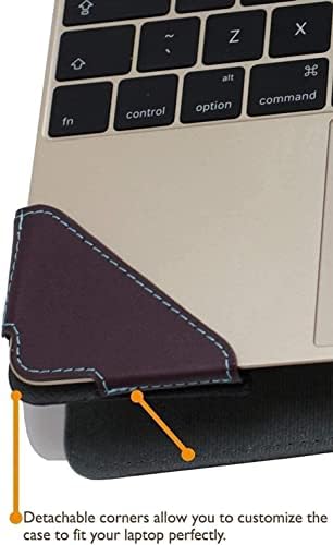 Broonel - סדרת פרופיל - מארז מחשב נייד עור סגול תואם למחשב נייד HP Chromebook 11a -NA0000NA