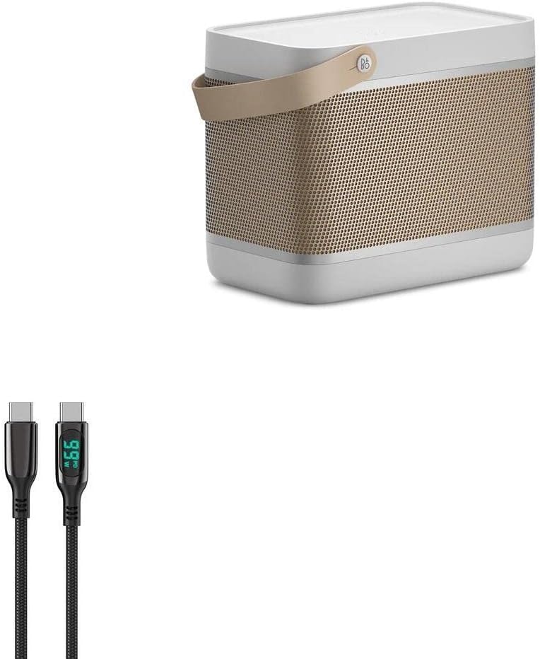 כבל Goxwave תואם עם Bang & Olufsen Beolit ​​20 - PowerDisplay כבל PD - USB -C ל- USB -C, תצוגת LED 6 רגל PD