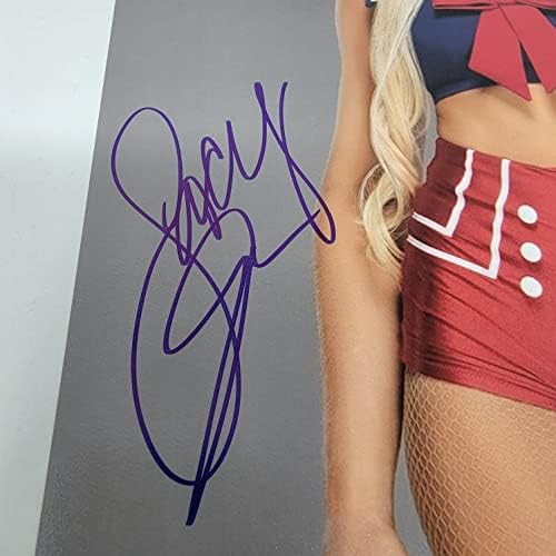 לייסי אוונס חתם על 8x10 צילום WWE DIVA DIVA MACEY ESTRELLA-KADLEC