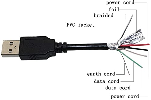 DKKPIA נתונים USB/סנכרון כבל טעינה מחשב מחשב נייד מטען כוח חשמל כבל חשמל לולקן אלקטרוניקה מסע