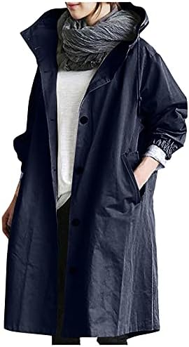 ז'קט ג'ינס פרל של Foviguo, פלוס קפוצ'ון אביב גודל נשים עובדות שרוול ארוך כפתור מודרני כפתור דש מעילי נוחות