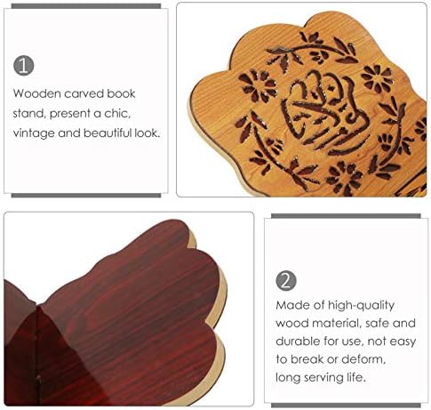 Valiclud Wood Book Stand Holder מגזין מדף מדף מגזין מתלה עיד מובארק מדף ספרים תפילה מוסלמי לספרים דתיים אסלאמיים
