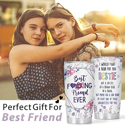 החבר הכי טוב אי פעם מתנות-20 עוז פרחוני נירוסטה כוס כוס לנשים בנות העשרה - ייחודי ידידות מתנה