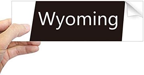 Diythinker Wyoming ארצות הברית של אמריקה מלבן פגוש מדבקות מדבקות חלונות מדבקות