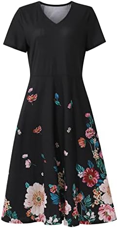 שמלות קיץ של FQZWONG לנשים 2023 נופש חוף מזדמן שמלות שרוול קצר שמלות אופנה פלוס גודל שמלות אלגנטיות