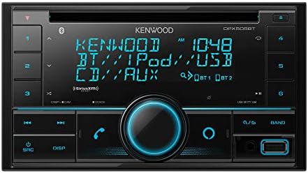 Kenwood DPX505BT כפול DIN STERE STEREO CD STEREO. AM/FM עם Bluetooth, Alexa Control Contruct
