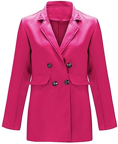 מעילי בלייזר לנשים חליפת ז'קט סיבתיות של עסקים אופנה פלוס ז'קט בגודל גודל בלייזר דש משרד שרוול ארוך חליפה רשמית