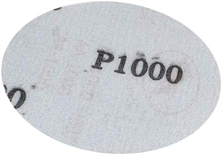 X-DREE 5 אינץ 'דיה עגול יבש שוחק שוחק וינוזיני דיסק נייר זכוכית 1000 חצץ 30 יחידות (5 Pulgadas de Diámetro
