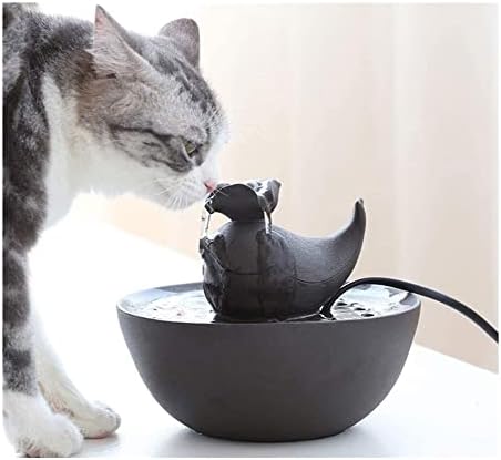 מתקן מים לחיות מחמד מים שתיין מזרקת אוטומטי זרימת קרמיקה מים קערת עבור חתול כלב גור חיות מחמד מתקן