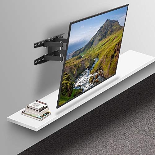 סוגר קיר טלוויזיה לשחרור מהיר מנירוסטה לרוב הטלוויזיות המעוקלות השטוחות בגודל 32-70 אינץ', יחידות פינת קיר