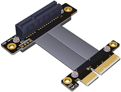 ADT-LINK PCIE 3.0 X4 כבל סיומת 32G/BPS PCI EXPRESS 4X גרפי SSD RAID מאריך המרה מעלה כרטיס אנכי