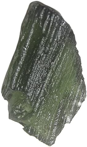 גבישי סאטן מולדביט טקטיט ראש חץ אבן חן ירוקה גולמית 22 ממ