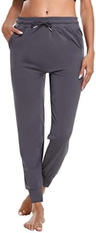 Mipaws High Weath המותניים המותניים האימון הקל משקל משקל עם מכנסי טרנינג באורך מלא מכנסי ריצה פעילים עם משיכות