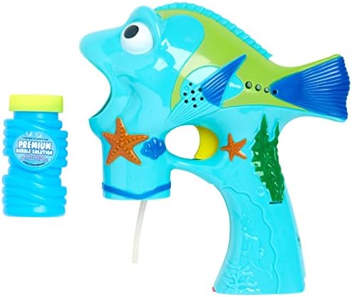 מוצרי Play Anker 950187/DOM Fish Light-Up Bubble Gun, Standard, Multy