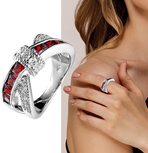 2023 זירקון ססירון חדש לקישוט טבעת חתונה נשות קישוט יד טבעת מסיבת טבעת מלאה תכשיטים טבעת זירקון מעוטרים