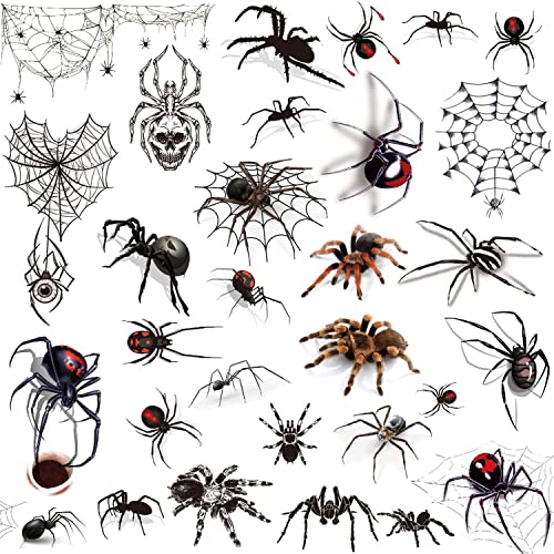 טאזימי 70 עכביש זמני קעקועים-3 ד עכביש אינטרנט מזויף קעקועים לנשים גברים ילדים מבוגרים מציאותי
