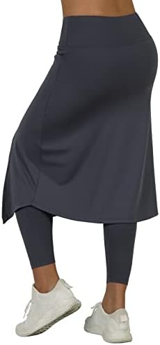 אורך MIDI לנשים אורך נשים סורטס חצאיות עם 3 כיסים חצאיות צנועות אורך ברך 24 אורך הברך