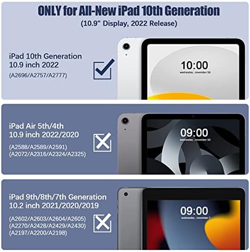 מארז ווסורול לדור העשירי של iPad, מארז אייפד ידידותי לילדים הדור העשירי iPad 10.9 מארז עם רצועת