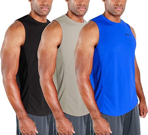 3 מארז גברים של שרירים חולצות ללא שרוולים כושר כושר אימון גופייה