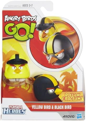 ציפורים זועמות Playskool גיבורים כועסים ציפורים זועמות! ציפור צהובה וציפור שחורה