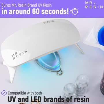 אדון. שרף 6W ריפוי מהיר מיני UV - LED ריפוי אור לשרף אור UV לציפורניים ושרף UV