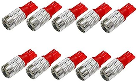 ijdmtoy אדום מבריק 10-SMD 921 912 920 168 T10 נורות החלפת LED תואמות למשאית חיצונית אורות מטען מנורת